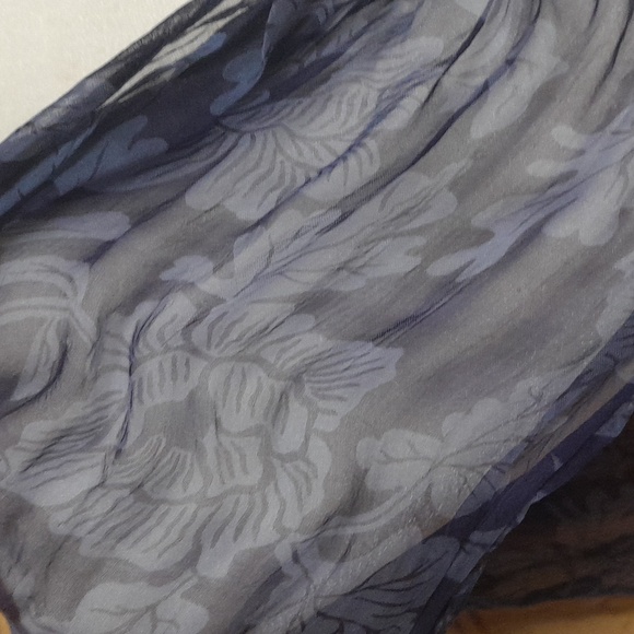 Tommy Bahama blue floral blazer/jacket and scarf set size 8/10 M - Picture 9 of 13